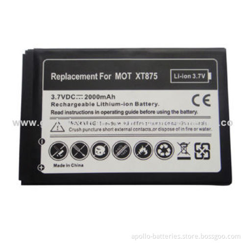 Mobile Phone Battery with Capacity of 2,000mAh, Suitable for MOT XT875